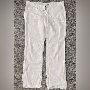 Hurley white linen pants